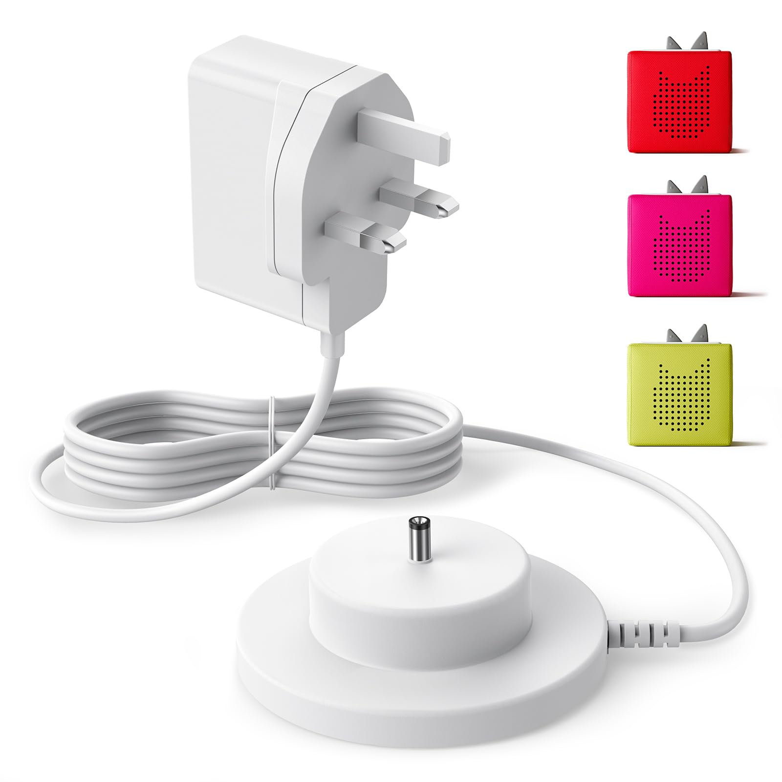 Jolof Store Charger for Toniebox – Replacement Power Cord Base Station