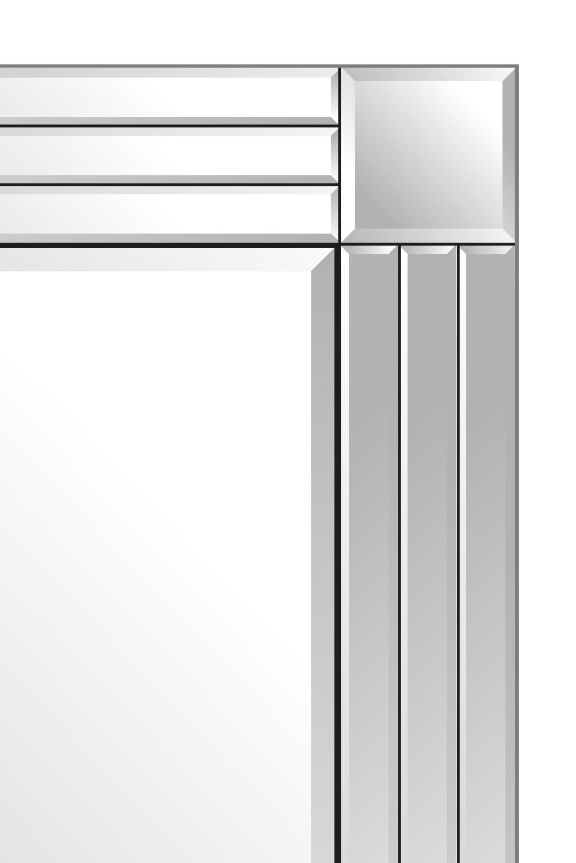 Jolof Store Triple Bevelled Venetian Wall Mirror - Frameless 91x61cm