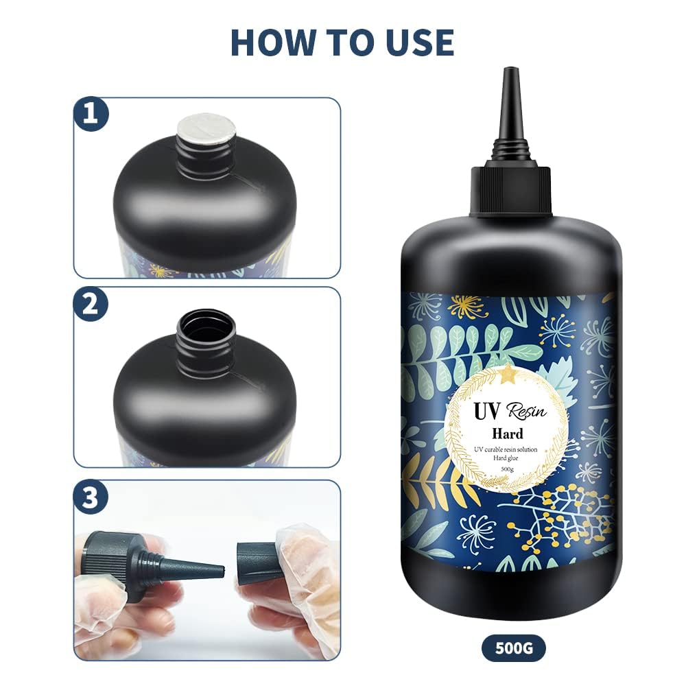OSBANG UV Resin - Crystal Clear Hard Fast Curing Glue for Jewelry Making