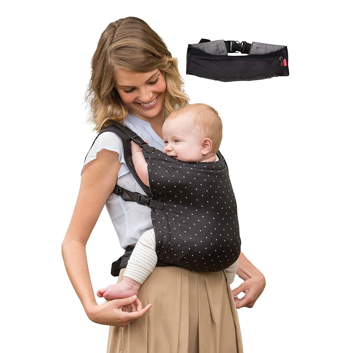 Infantino Zip Travel Baby Carrier – Ergonomic 2-in-1 Collapsible Design