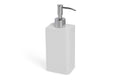 Kassatex Lacca Resin Lotion Dispenser – White Modern Bath Accessory