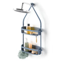 Umbra Flex Shower Caddy – Rust-Proof Hanging Organizer, Slate Blue