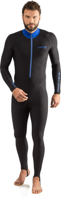 Cressi Men's 1mm One Piece Wetsuit Skin | Black Blue | XXL/6 UK