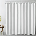 Grey Ombre Striped Shower Curtain – Waterproof Polyester
