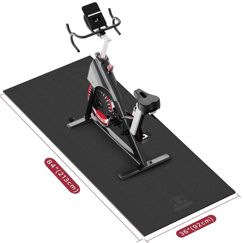 HAPBEAR Exercise Equipment Mat – 84" x 36" Heavy-Duty Treadmill Mat