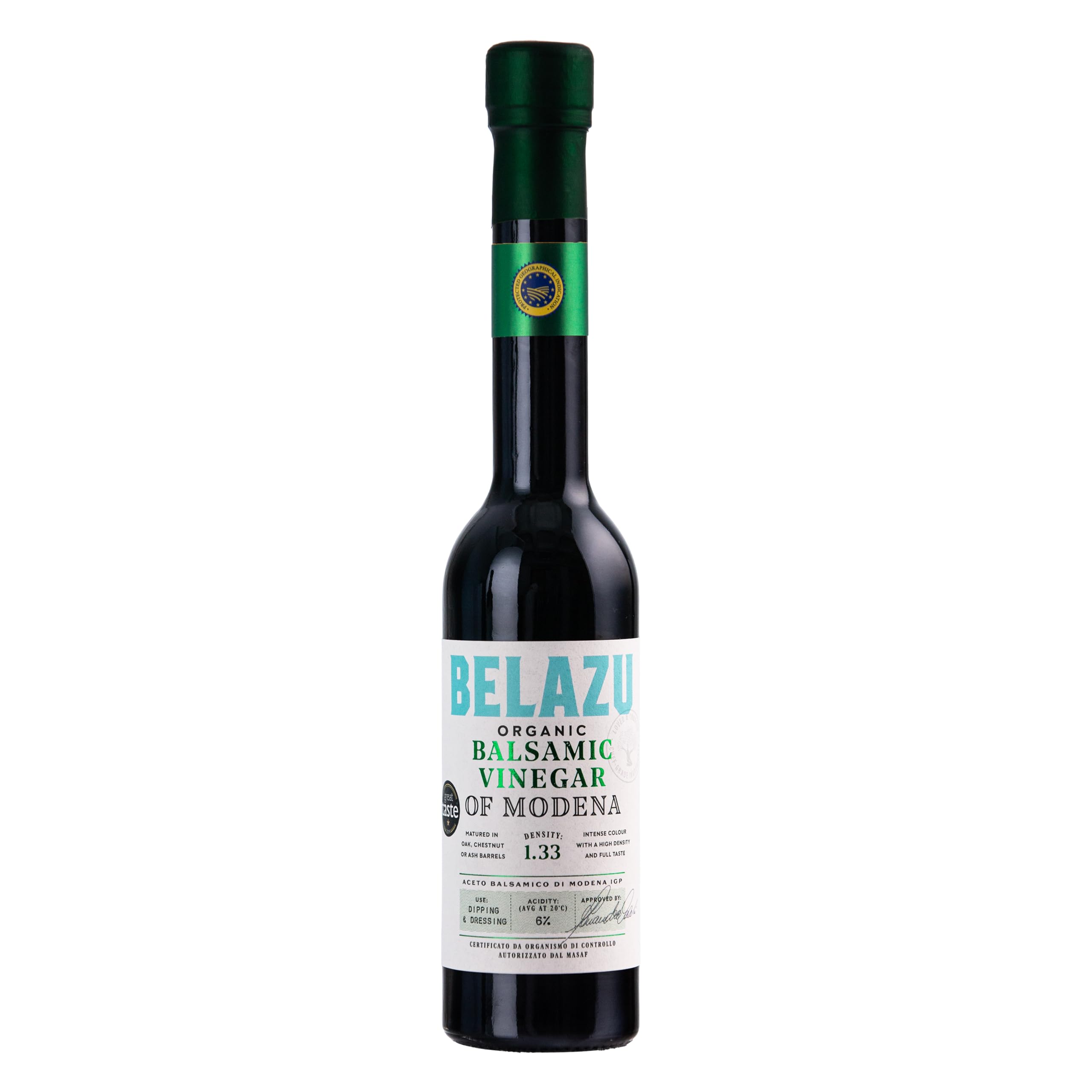 The Fresh Olive Co. Organic Balsamic Vinegar of Modena – 250ml Bottle