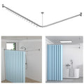 KULACO L-Shape Shower Curtain Rail | Adjustable SUS304 Stainless Steel