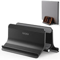 SODI Vertical Laptop Stand Holder for Desk, Automatic Adjustable Multi-Device Organizer, Aluminum Laptop Holder Vertical Compatible with MacBook Pro