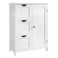 VASAGLE Bathroom Floor Storage Cabinet | 3 Drawers & Adjustable Shelf