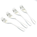 Knork Glossy Ergonomic Flatware Forks – Modern 4-Piece Cutlery Set