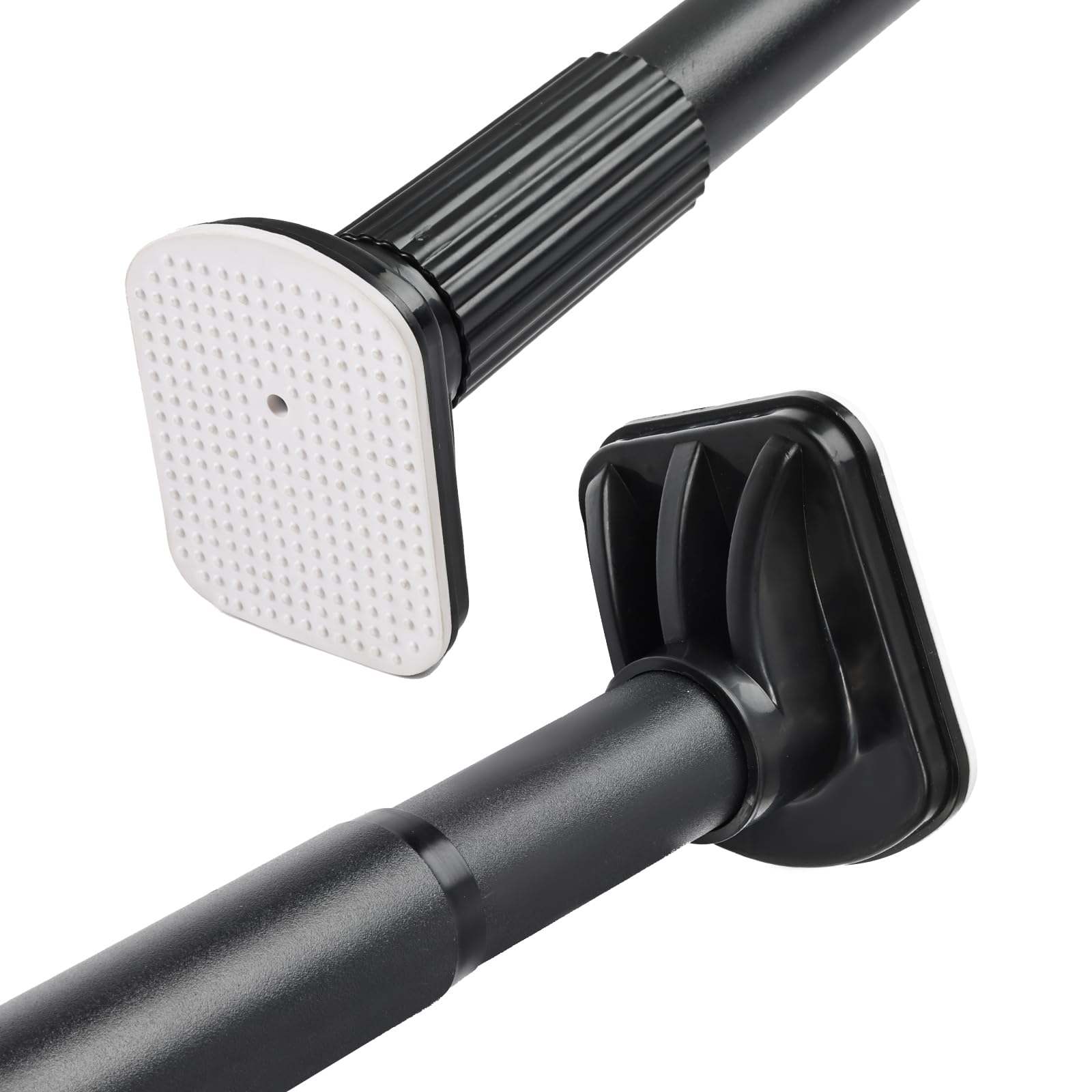 Heavy Duty Tension Curtain Rod | No Drilling, 120-170cm, Black