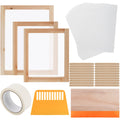 Lyellfe 36-Piece Screen Printing Starter Kit – Wood Frames & Squeegees