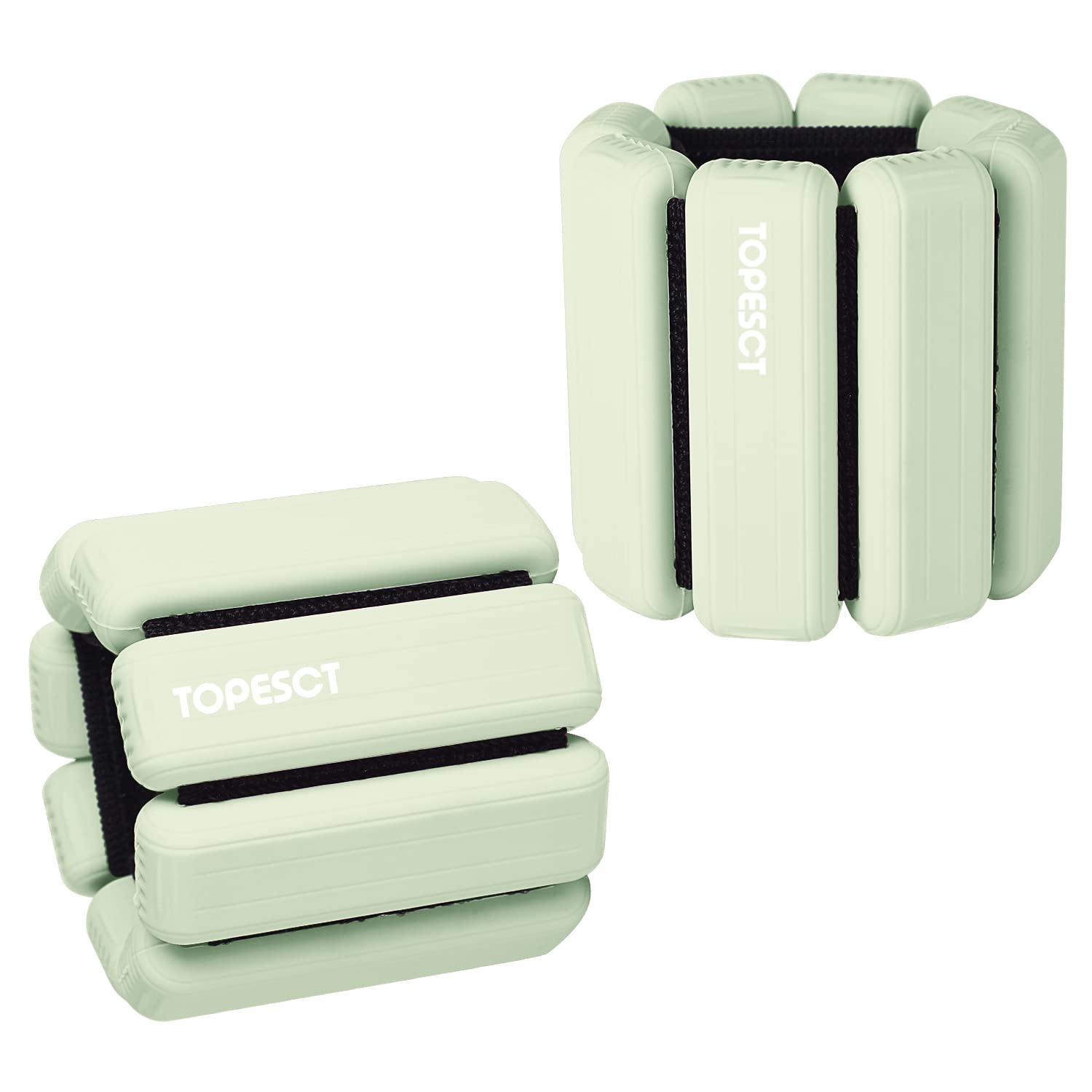 TOPESCT Adjustable Wrist & Ankle Weights – 2lb Set Silicone Weights