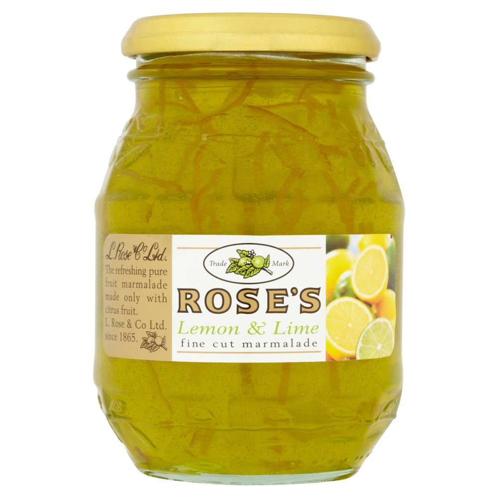 Rowse Lemon and Lime Fine Cut Marmalade - Pure Fruit Spread, 454g (Pack of 6)