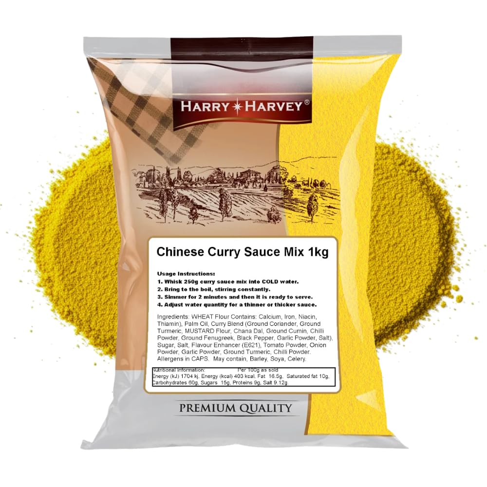 Harry Harvey Chinese Curry Sauce Mix – 1kg Bulk Takeaway Style Powder