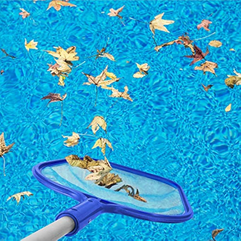 Jsdoin Pool Skimmer Net – 48 Inch Adjustable Pole Fine Mesh Leaf Net