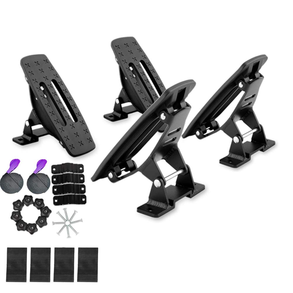ASMSW Universal Kayak Roof Rack Saddles | Aluminum Canoe Carrier - 165 lbs