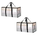 Zandrix 95L Waterproof Storage Bags Moving Boxes Bags with Lids - 2 Pack