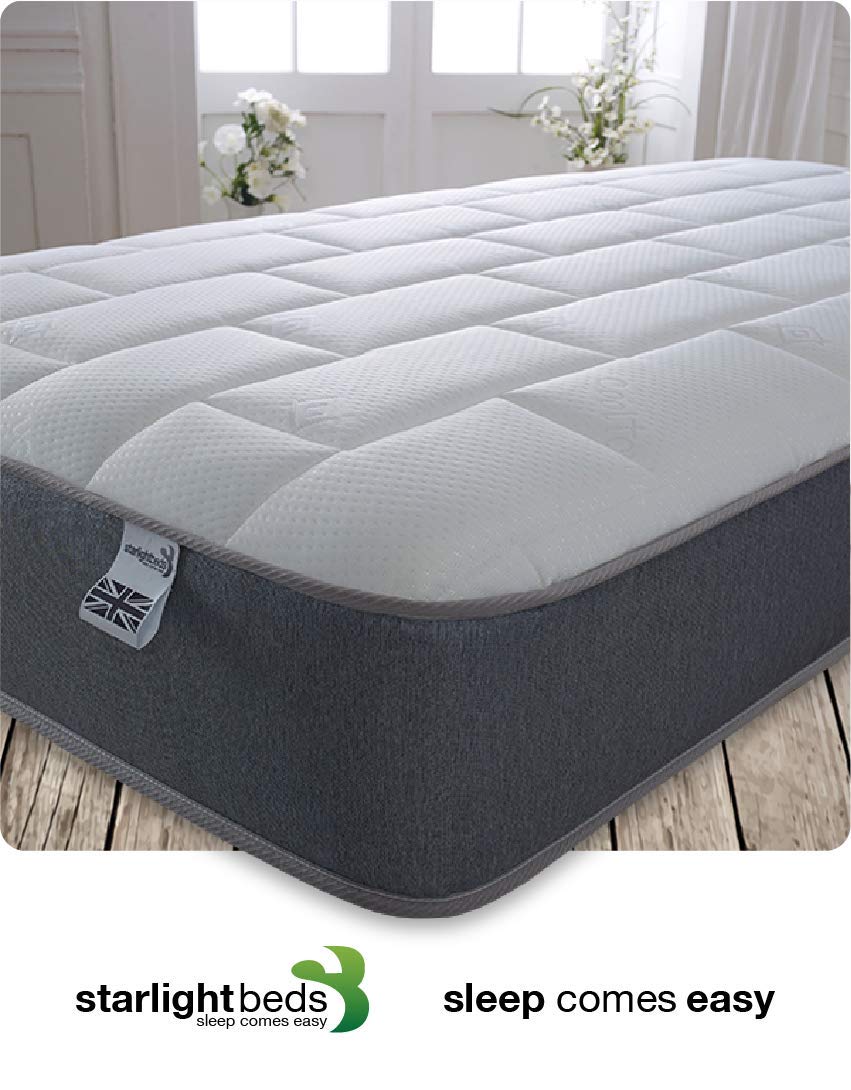 Starlight Beds 3ft Single Hybrid Mattress – Memory Foam & Spring