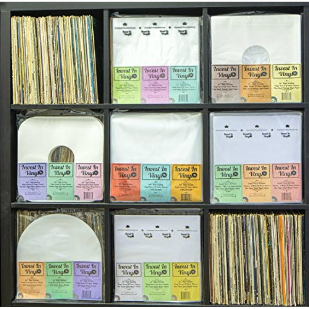 Invest In Vinyl 100 Clear LP Outer Sleeves – 3 Mil Protective Covers
