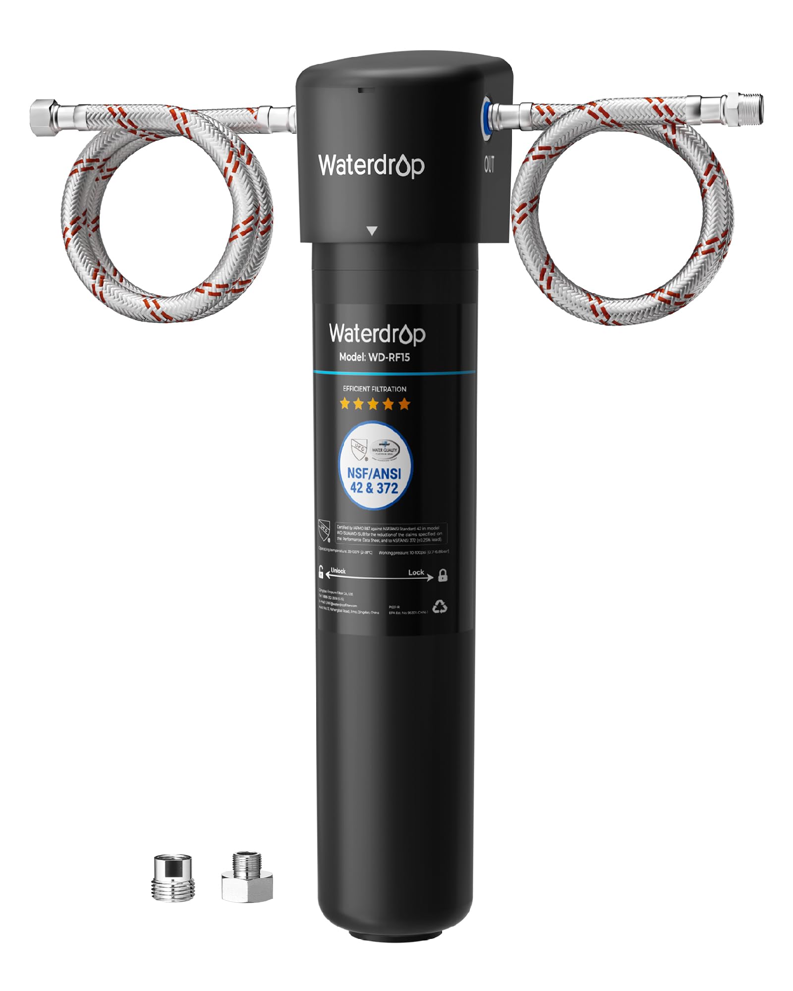 Waterdrop 15UA Under Sink Water Filter - 19000 Gallon High Capacity