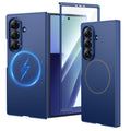 HWeggo Samsung Galaxy Z Fold 7 Case - Magnetic Slim Matte Cover, Blue