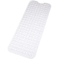 Pinzz Extra Long Non-Slip Bathtub Mat | White Machine Washable 100x40cm