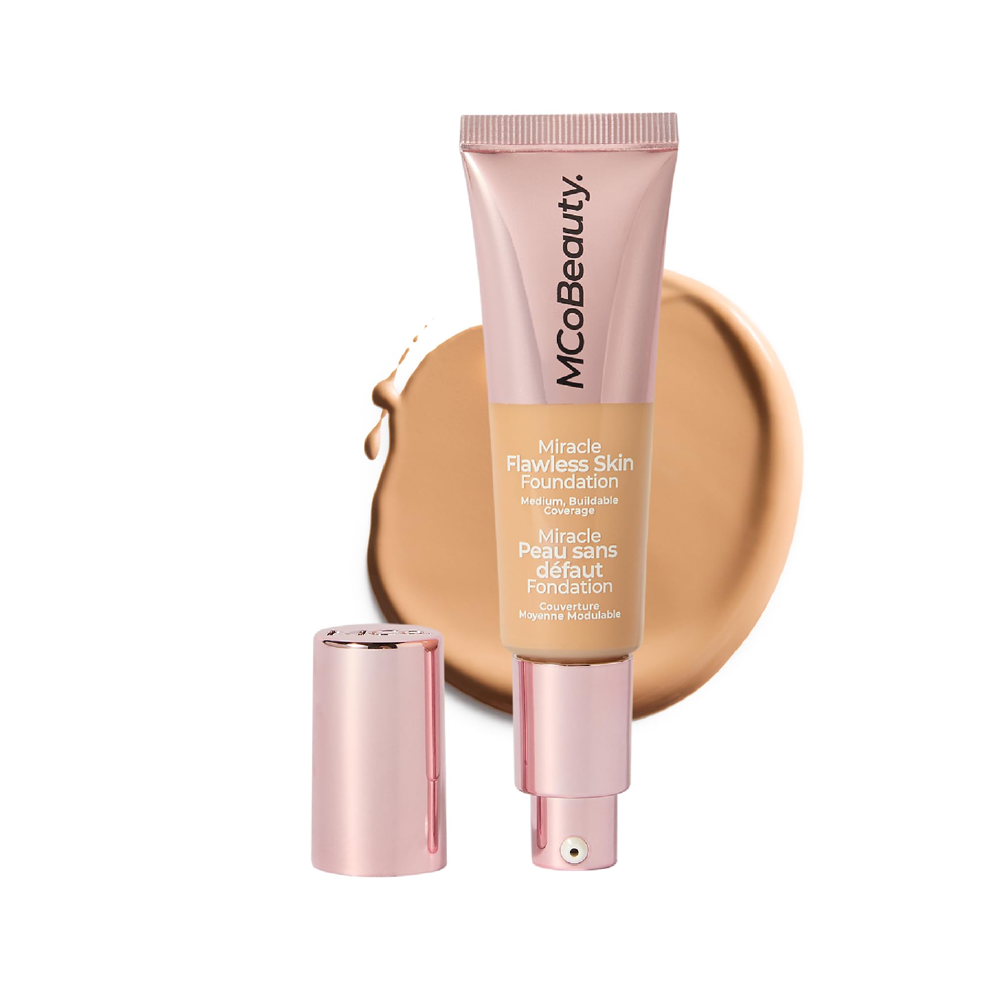 MCoBeauty Miracle Flawless Liquid Foundation – Nude Beige – Dewy Finish