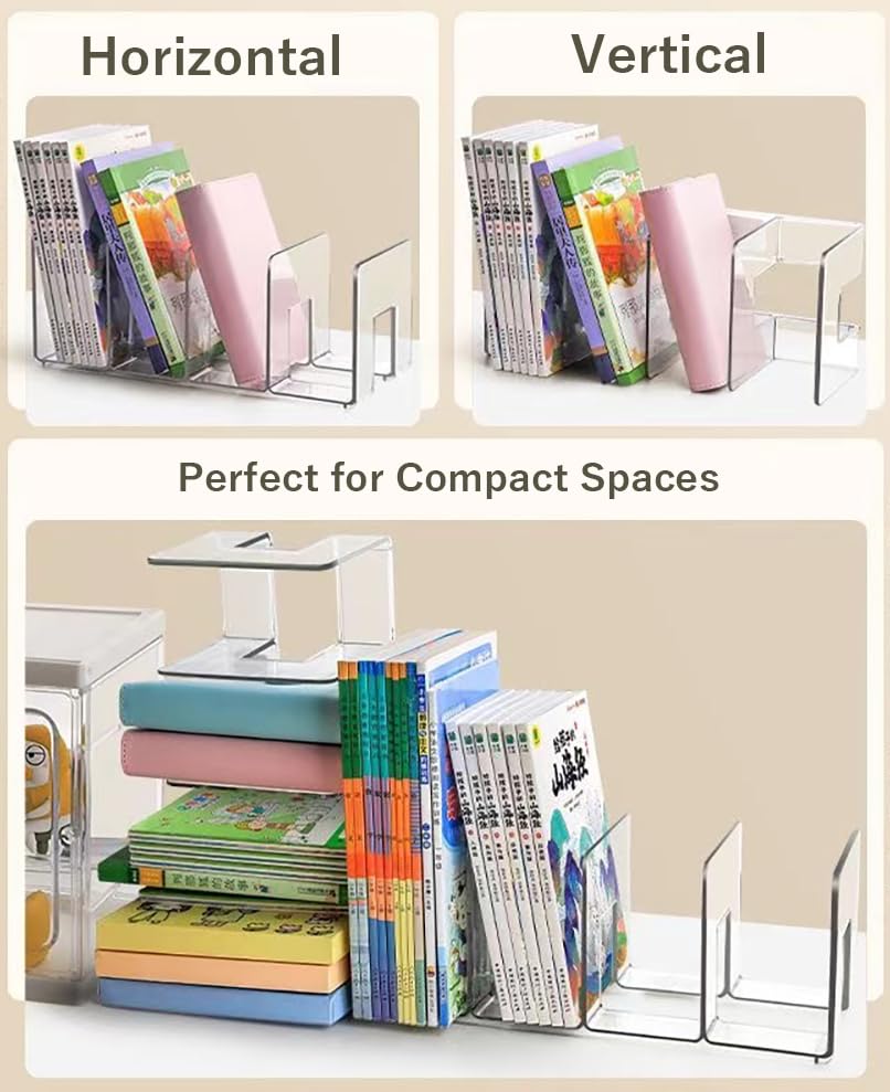 Panavage Transparent Desk File Organiser, 4 Slots, 4-Pack - image 3