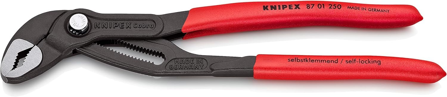 KNIPEX Cobra Water Pump Pliers – 250mm Non-Slip Adjustable 87 01 250