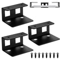 Xingwenhao 3 Pcs Under Desk Laptop Mount, Anti-Scratch Metal Under Desk Laptop Holders