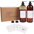 Lou & Rae Heritage Laundry Detergent Dispenser 2 Pack | 32oz Amber PET