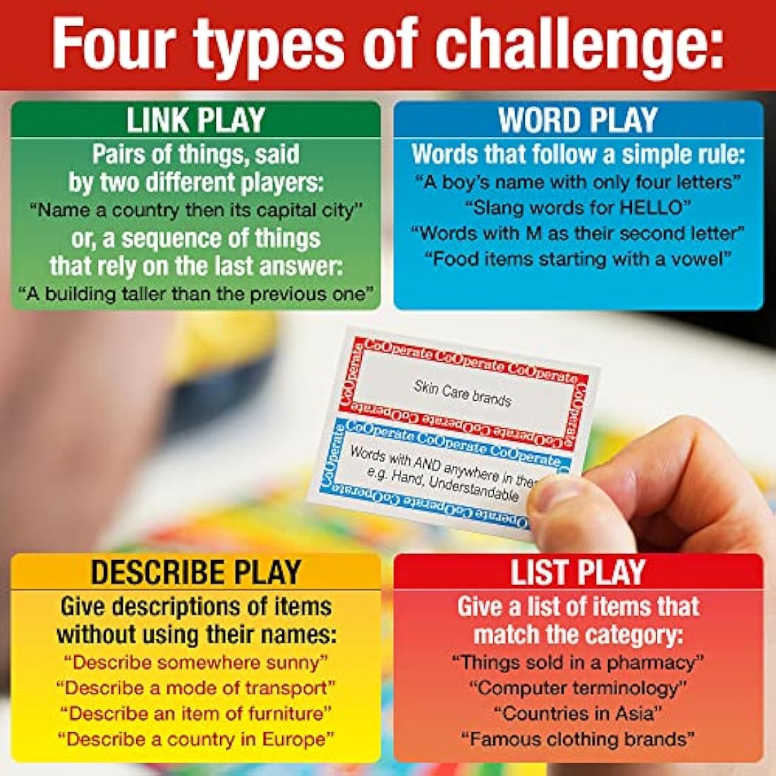 Drumond Park Co-operate Board Game | Fast-Talking Word Game for Ages 12+