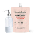 Bower Collective Natural Antibacterial Hand Soap & Glass Dispenser | 1L