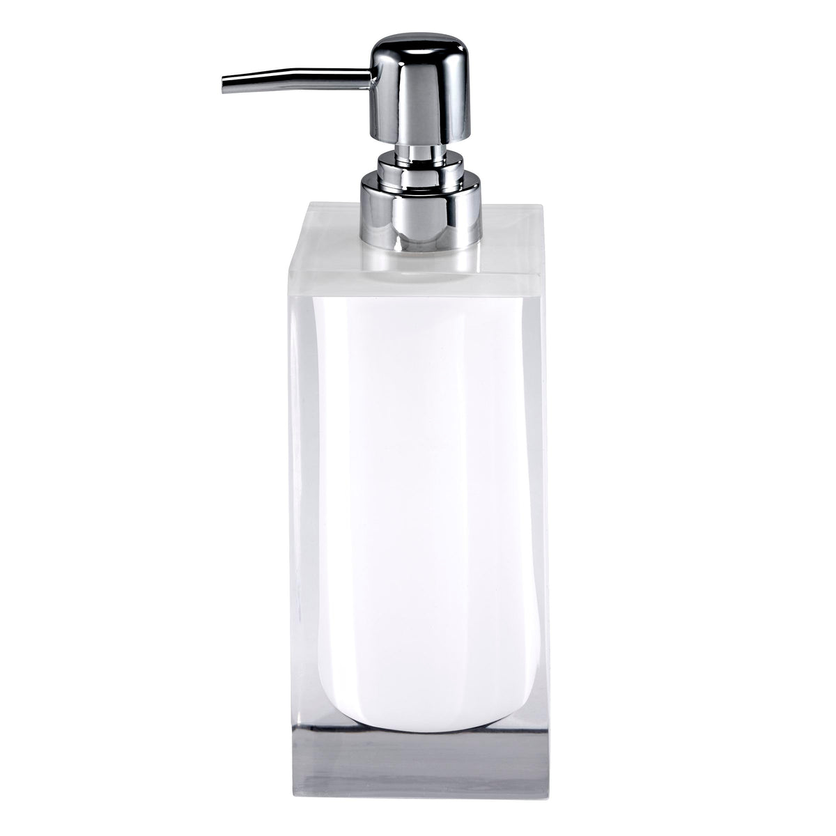 IZOD Resin Bathroom Essentials, White, Lotion Pump/Soap Dispenser - image 2