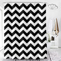 DeKeLaiFu Chevron Shower Curtain – Heavy Duty Waterproof Fabric with Hooks