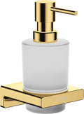 hansgrohe AddStoris Wall-Mounted Liquid Soap Dispenser - Polished Gold