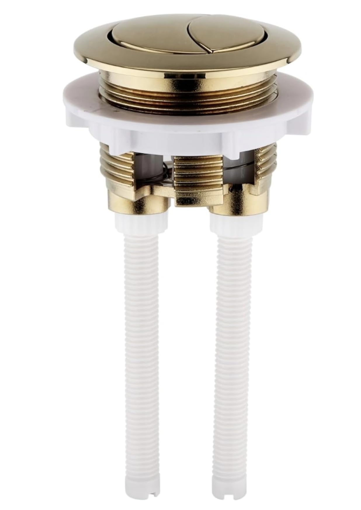 Brushed Brass Universal Dual Flush Toilet Button | 38-58mm
