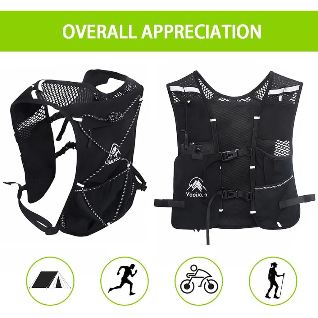 Yooixoo Lightweight Running Vest | Hydration Pack with Phone Holder