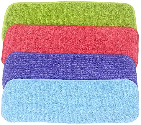 Reusable Spray Mop Replacement Pads | 4 Pack Washable Microfiber