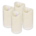 ToCi LED Candles – Set of 4 Real Wax Flameless Candles with Timer