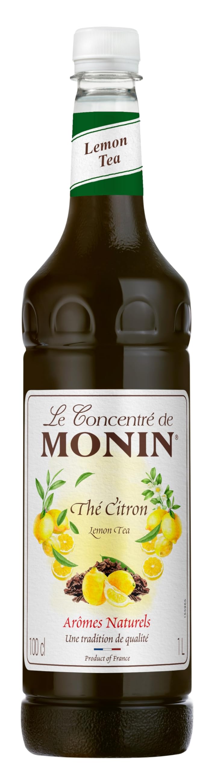 Monin Lemon Tea Concentrate 1L – Natural Vegan Syrup for Iced Tea