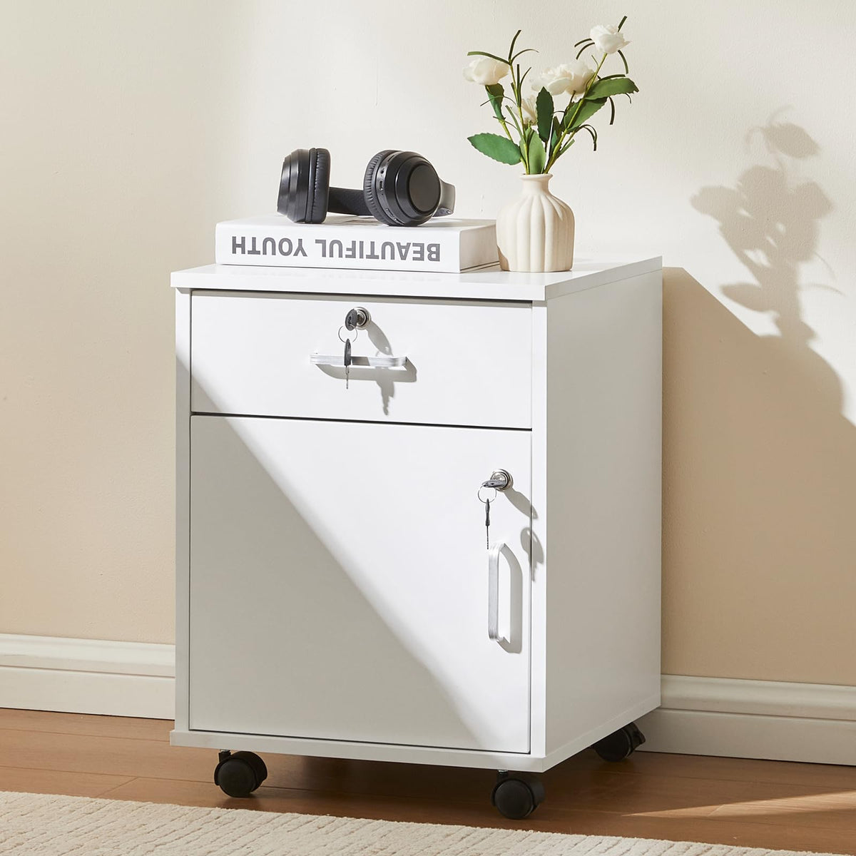 TUKAILAi Mobile Filing Cabinet, Lockable Drawer and Cabinet for Home Office - image 1
