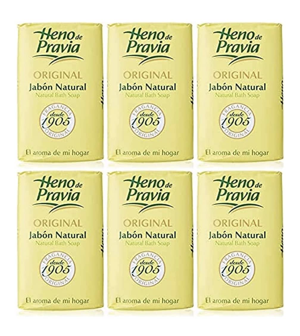 Heno de Pravia Spanish Luxury Bar Soap – 6 Pack (4 oz Each)