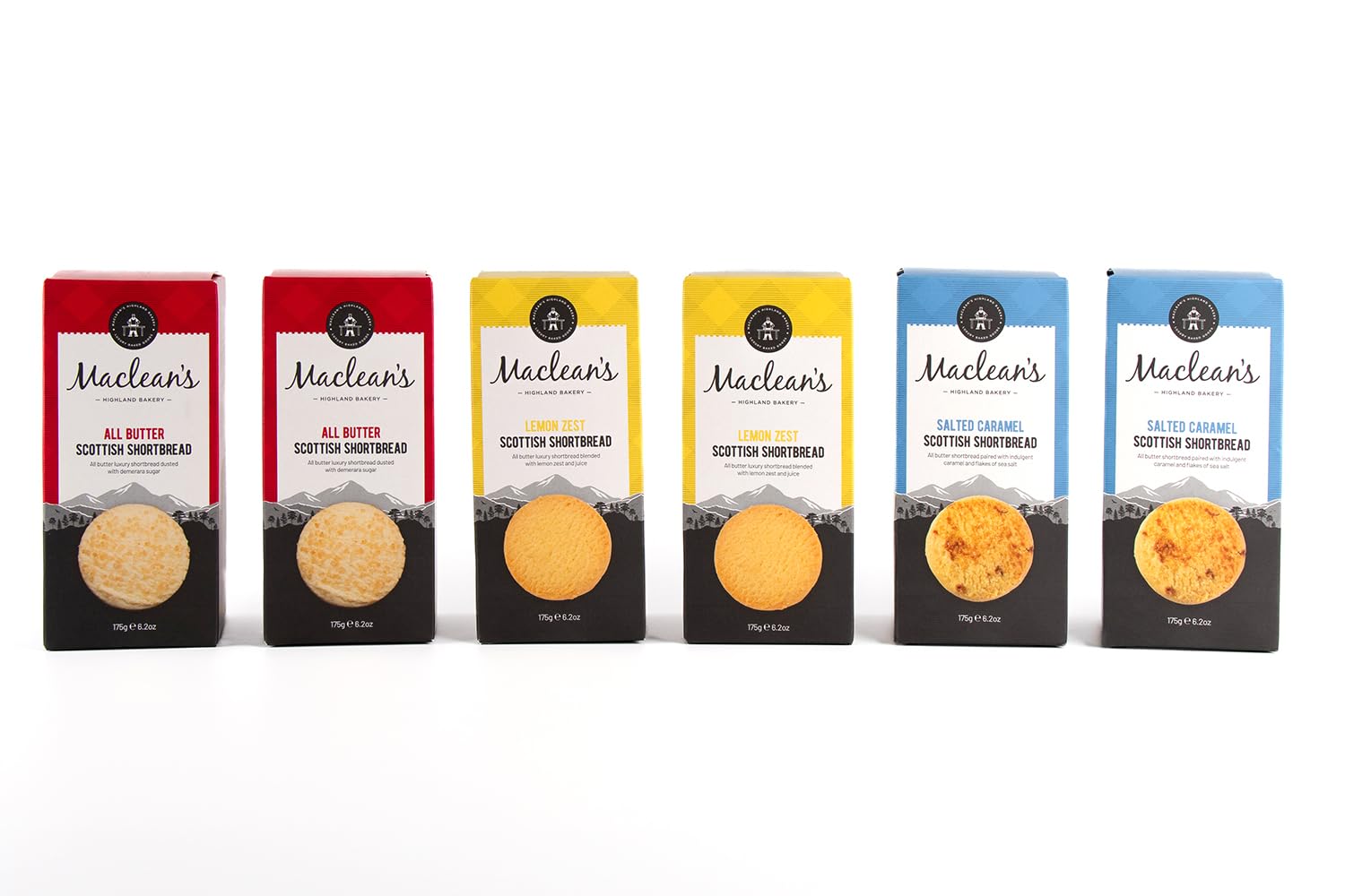 Maclean's Highland Bakery Scottish Shortbread Collection - 6 Pack (1.05kg)