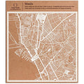 O3 Design Studio Manila Paper Cut Map – White 30x30 cm Wall Art