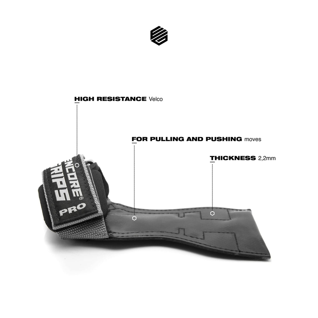 Encore Grips Lifting Straps – Rubber Weightlifting Wrist Support Pair