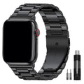 OULUOQI Stainless Steel Business Metal Band for Apple Watch 38-49mm
