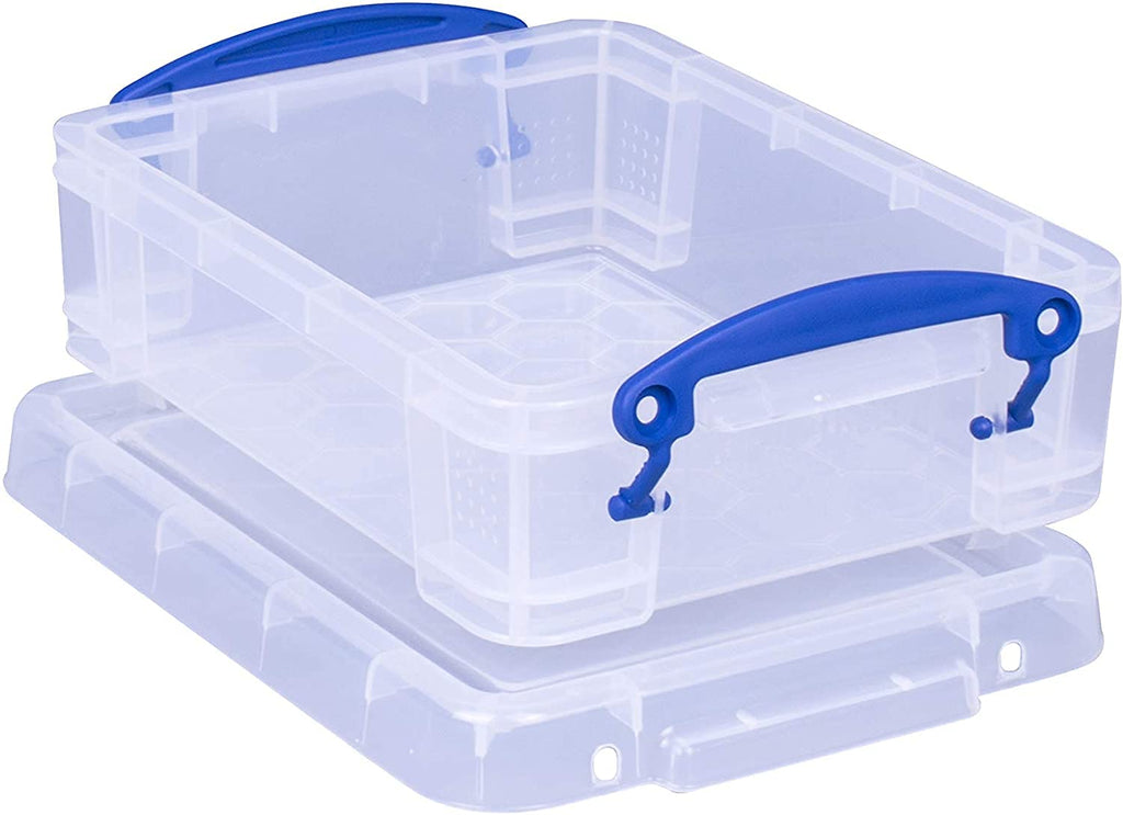 Really Useful Plastic Storage Box 1.75 Litre Clear