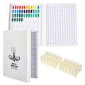 SUPERFINDINGS Nail Color Display Book | 240 White Tips Gel Polish Chart